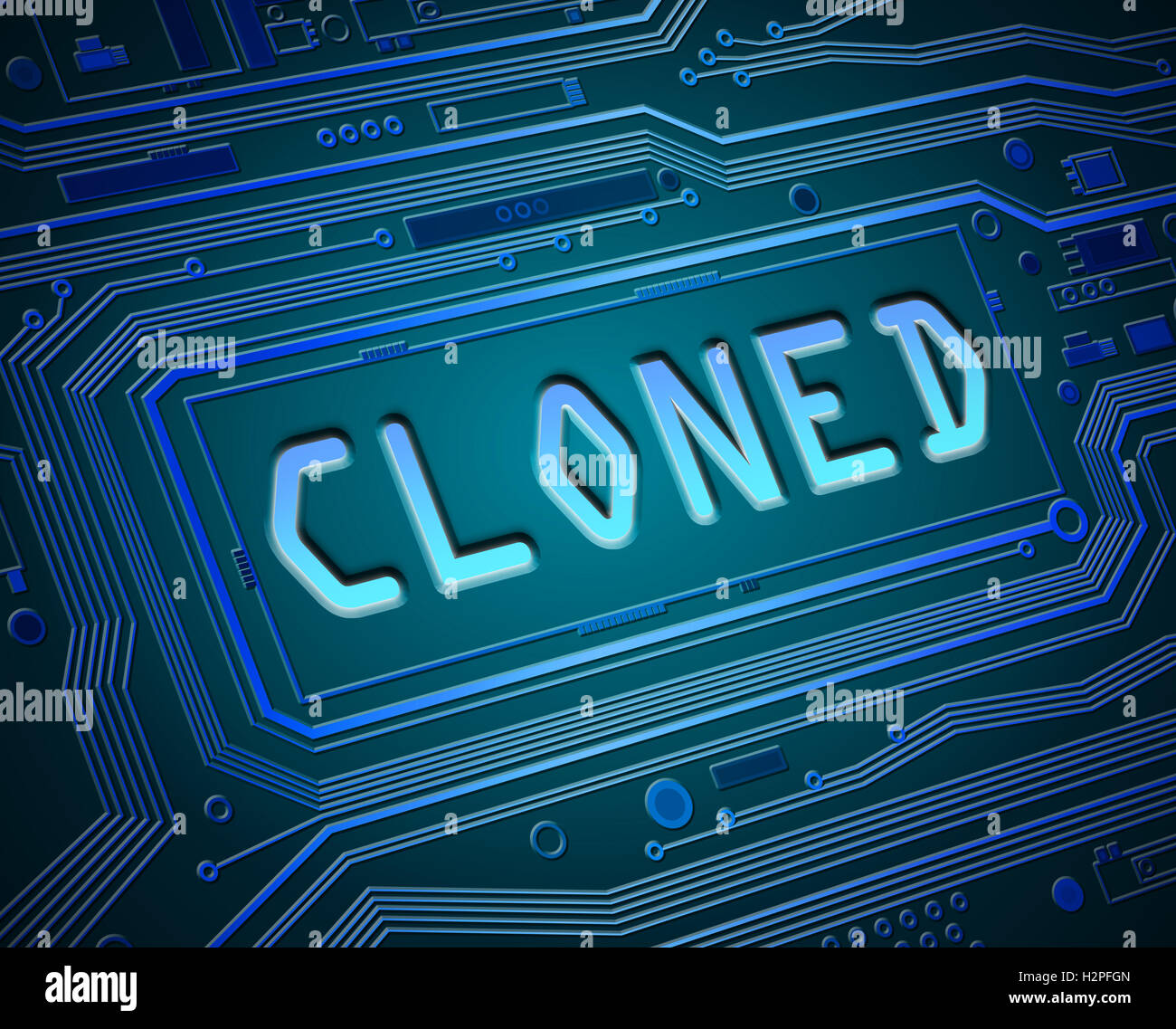 Concept de clonés. Banque D'Images