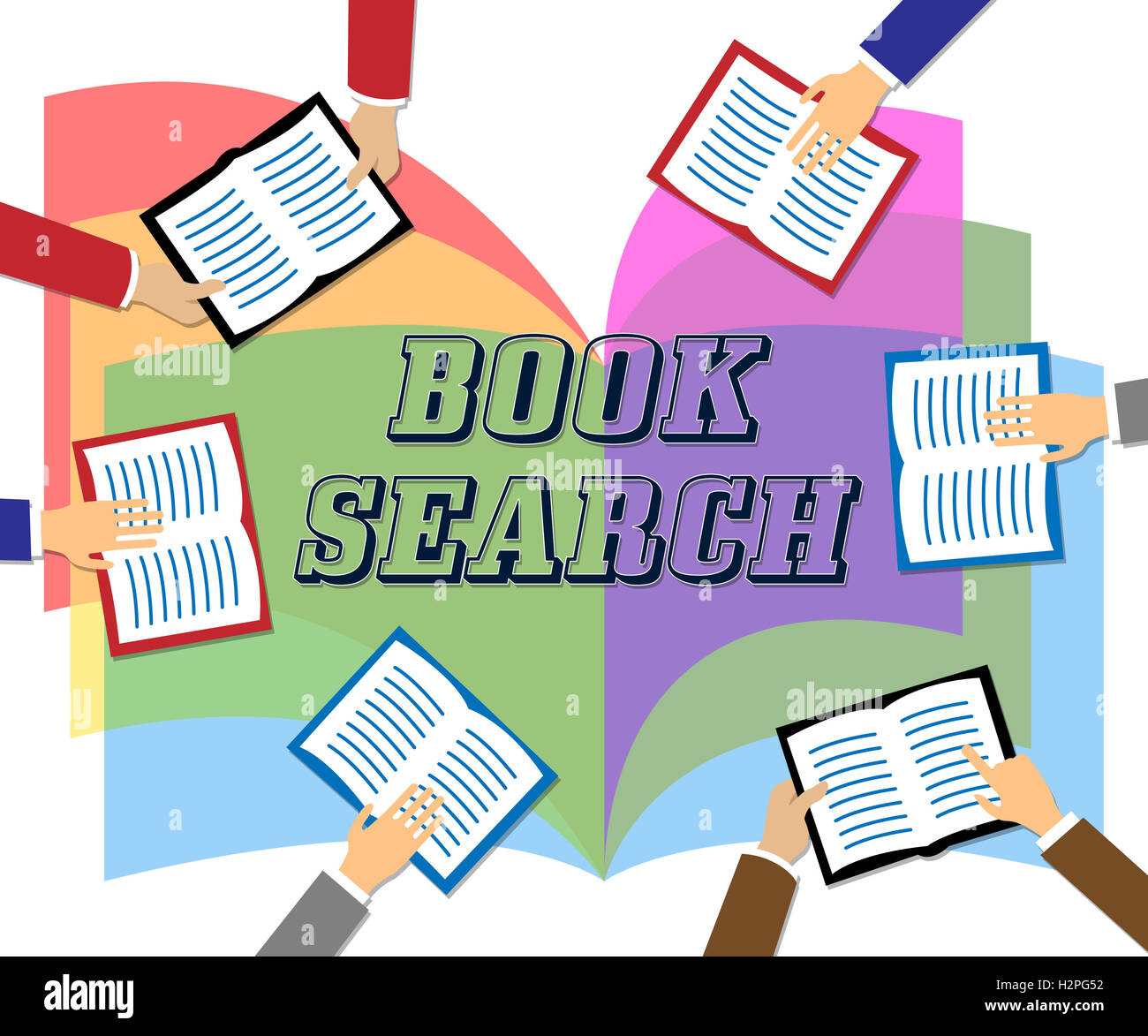 Recherche de livres Recherche de Livres et Littérature Sens Banque D'Images