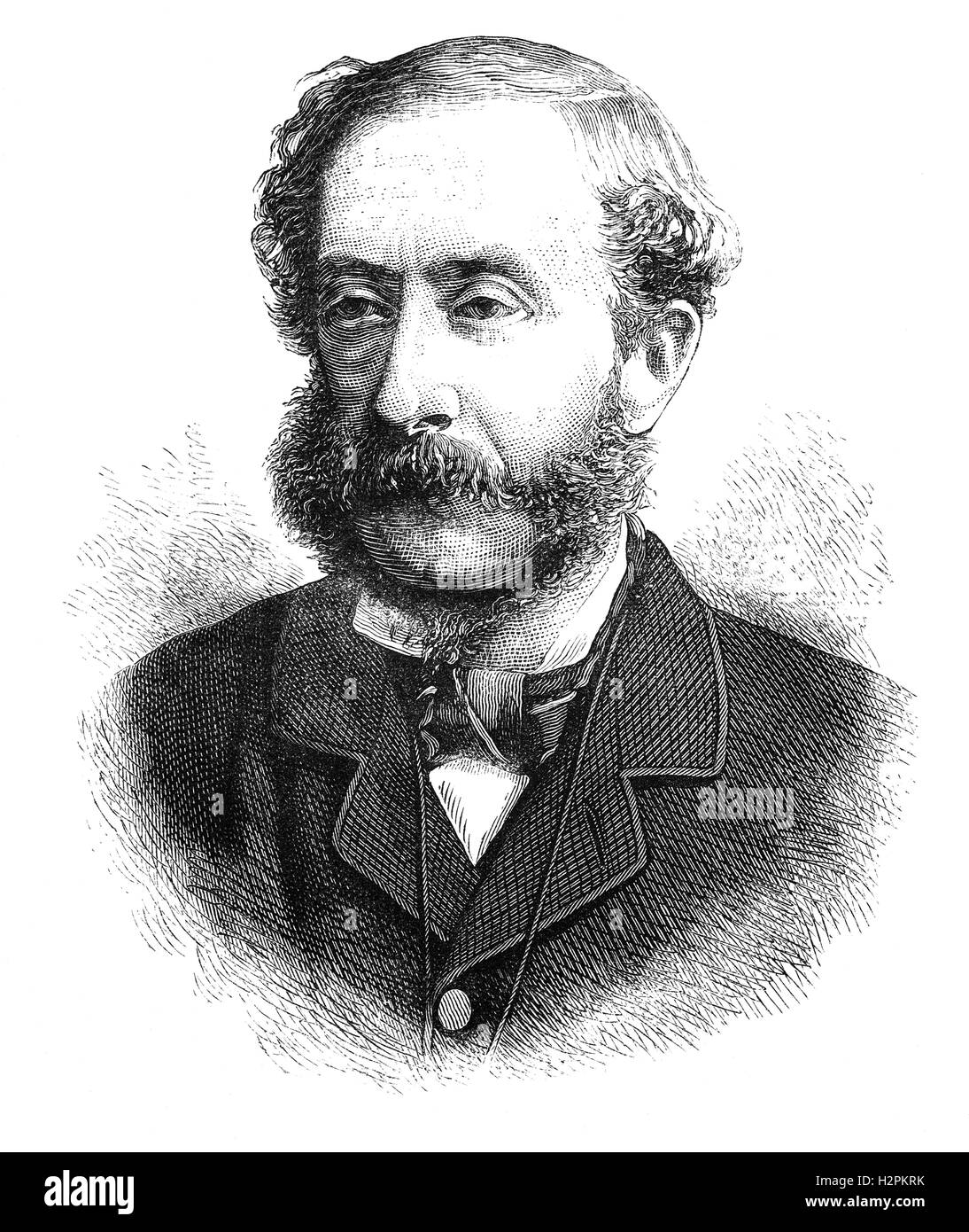 Henry Howard Molyneux Herbert, 4e comte de Carnarvon (1831 - 1890), était un homme politique britannique et un membre dirigeant du parti conservateur. En 1867, il a présenté l'Amérique du Nord britannique, qui confère à l'autonomie gouvernementale au Canada, mais plus tard cette année, il a démissionné pour protester contre le projet de loi de réforme de Benjamin Disraeli à émanciper la classe ouvrière. Banque D'Images