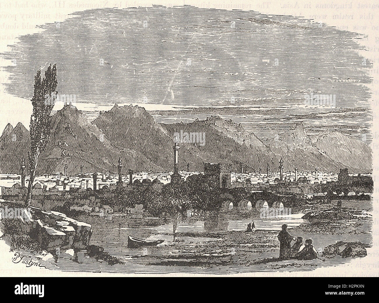 Antioche de Syrie - de 'Cassell's Illustrated Histoire universelle" - 1882 Banque D'Images