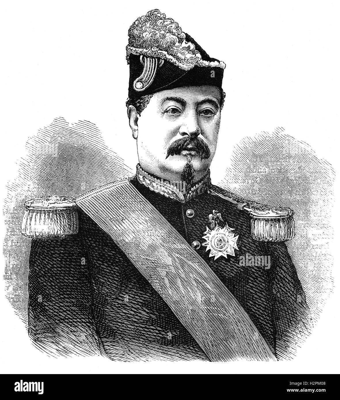 François Achille Bazaine ( 1811 - 1888) était un général français et à partir de 1864, maréchal de France, qui s'est rendu la dernière armée française organisée pour les Prussiens lors de la guerre franco-prussienne. Banque D'Images