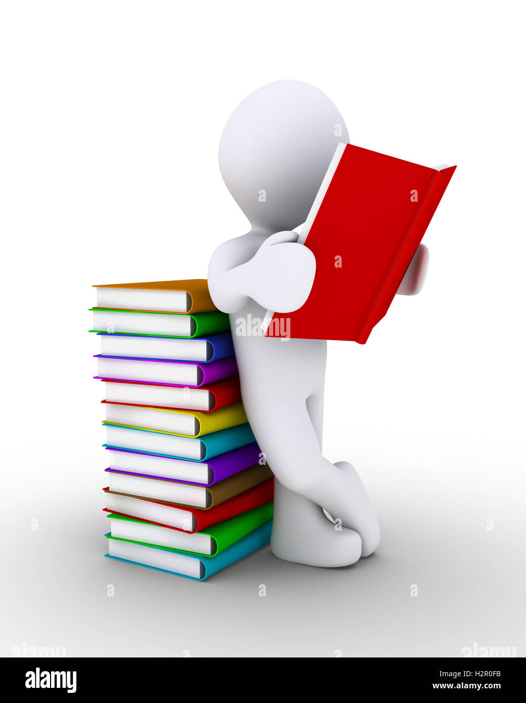 Personne reading book Banque D'Images