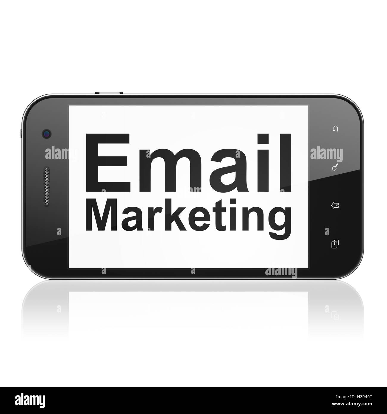 Finances concept : Email Marketing sur smartphone Banque D'Images