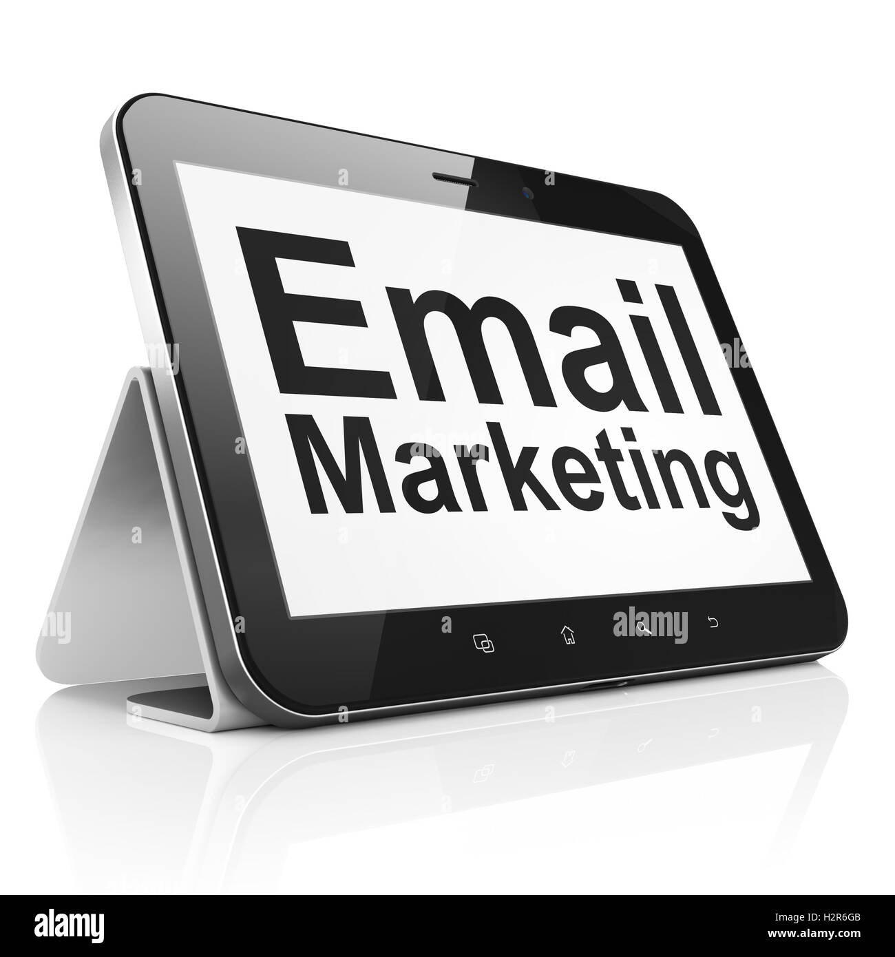 Concept d'entreprise : Email Marketing sur tablet PC ordinateur Banque D'Images