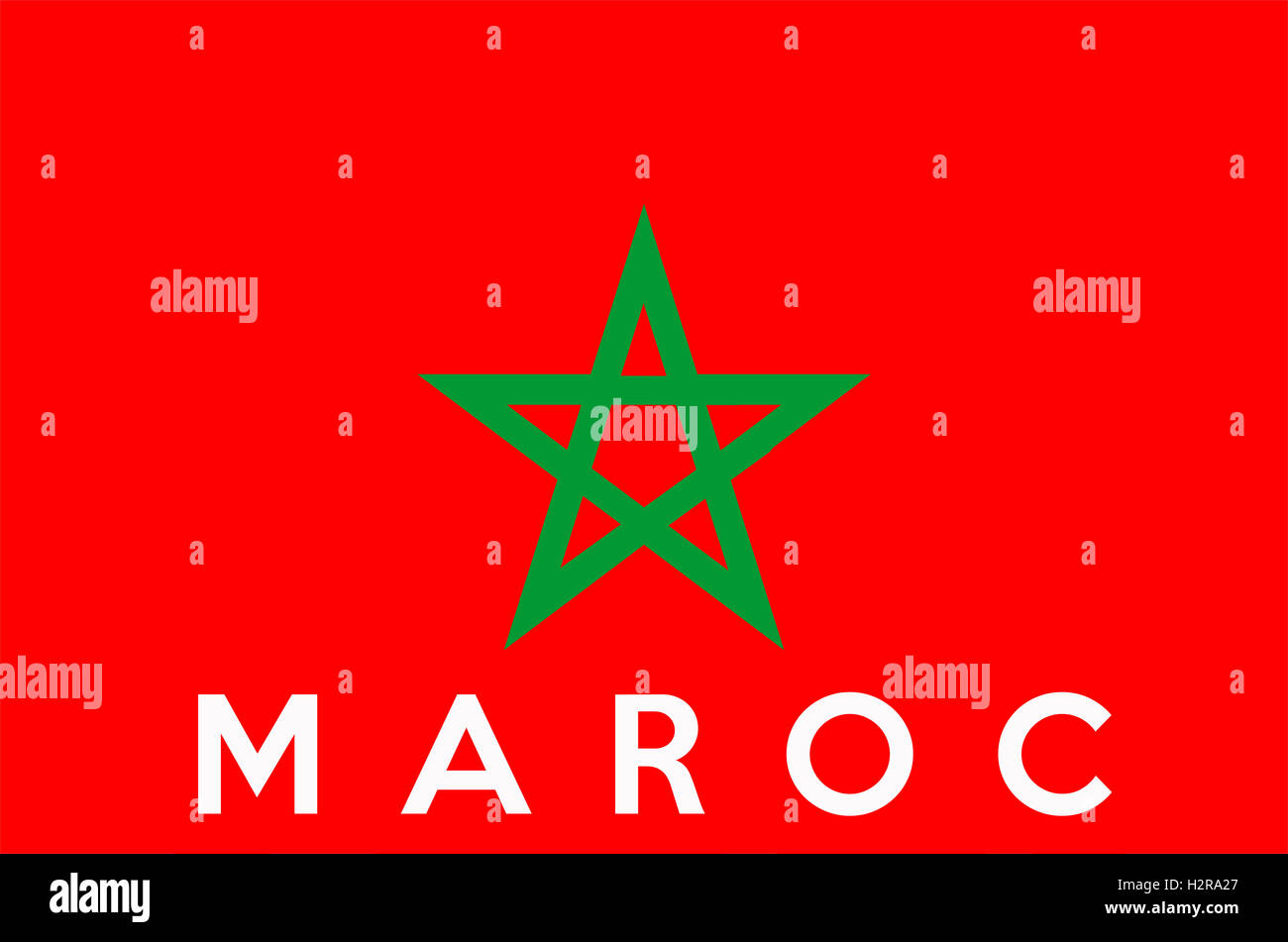 drapeau du Maroc Banque D'Images