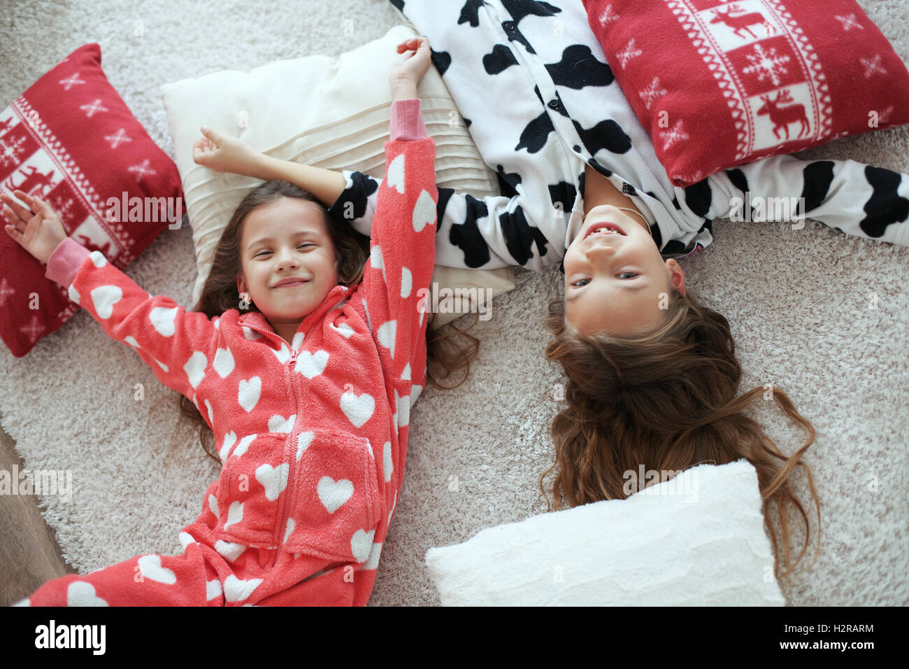 Pyjama party Banque D'Images