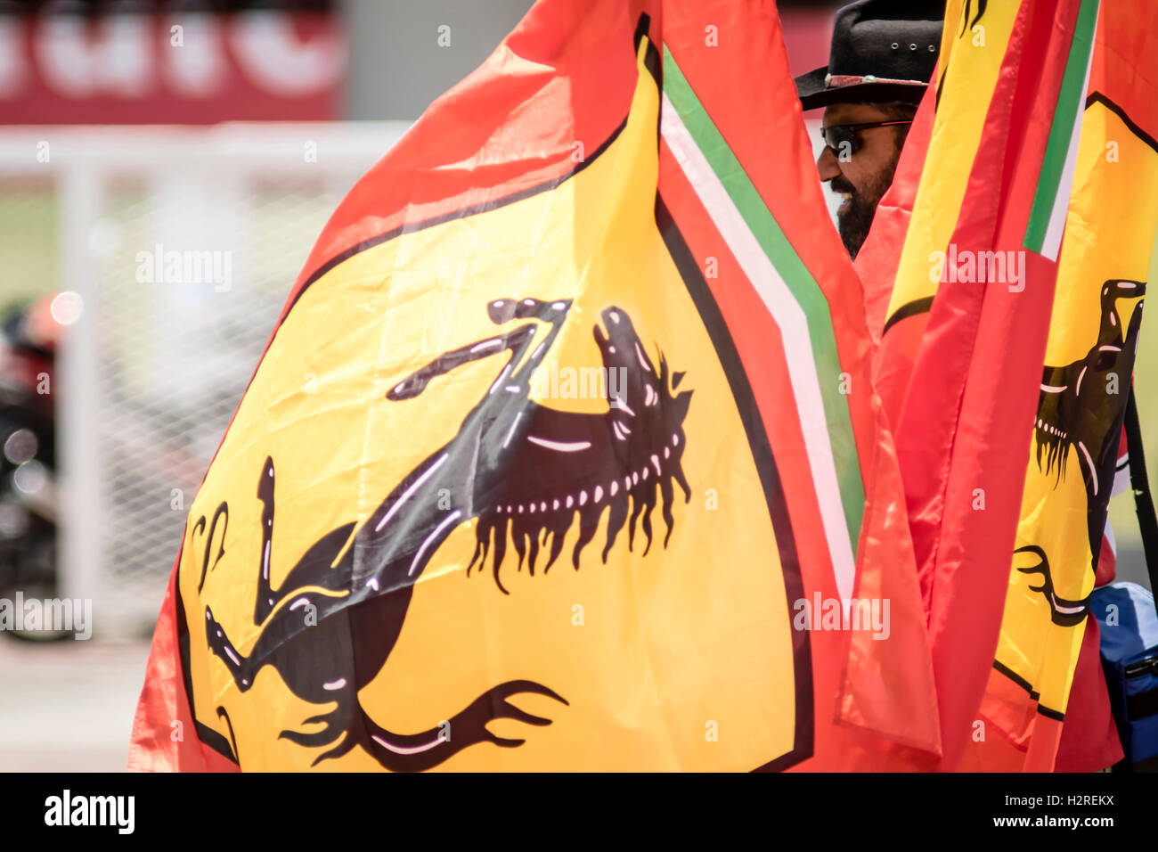 Kuala Lumpur, Malaisie. Septembre 30, 2016. Les fans de F1 soutenir leur favori pilote de F1 et de l'équipe. Credit : Danny Chan/Alamy Live News. Banque D'Images