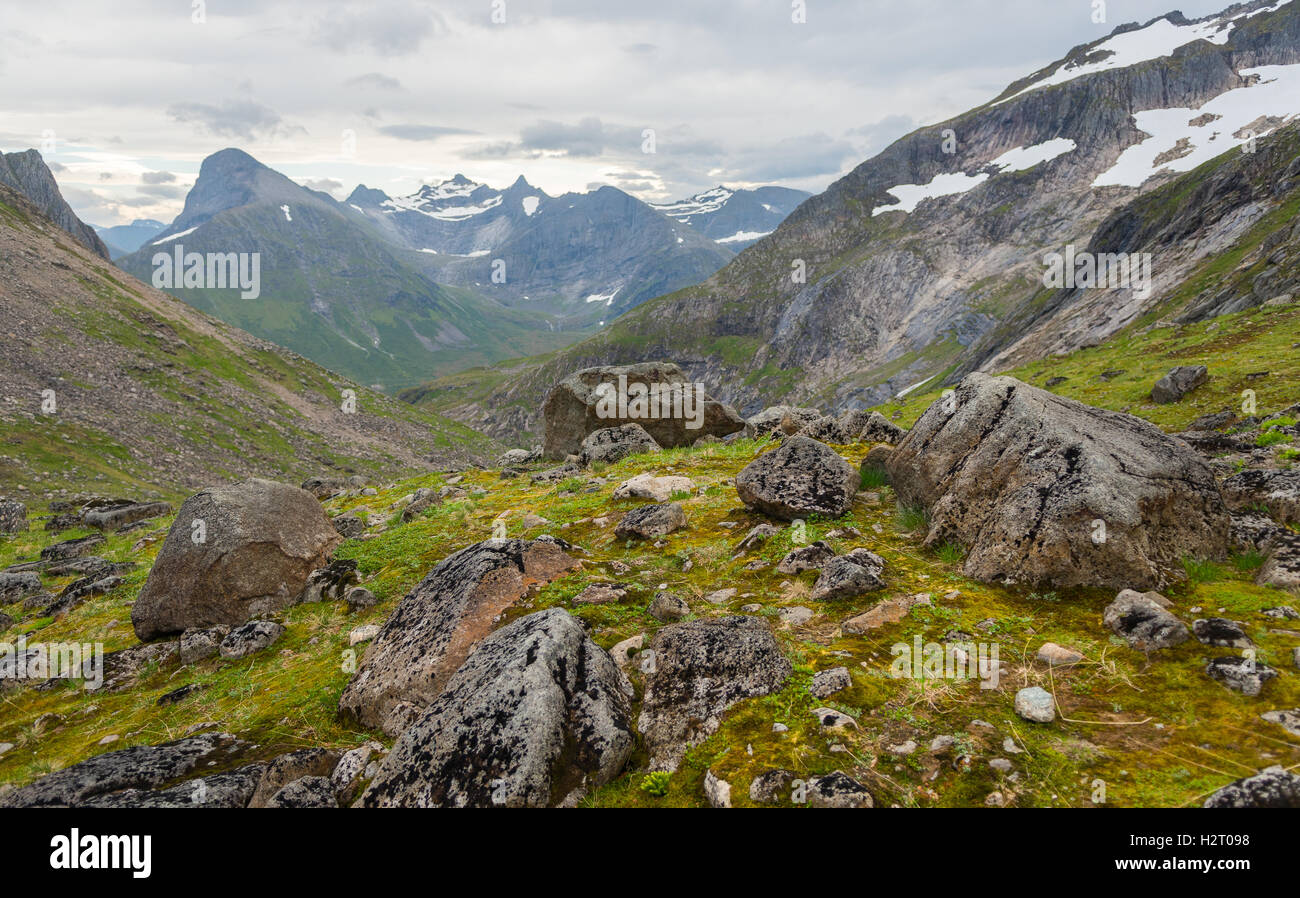Des paysages de montagne en Norvège Banque D'Images