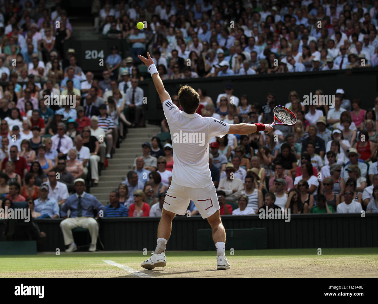 Andy Murray, Grande-Bretagne, Wimbledon 2010 ITF, tournoi du Grand Chelem, Wimbledon, Angleterre, Royaume-Uni, Europe Banque D'Images