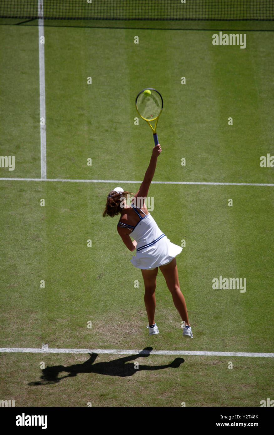 Michelle Larcher de Brito, Portugal, Wimbledon 2010, ITF tournoi du Grand Chelem, Wimbledon, Angleterre, Royaume-Uni, Europe Banque D'Images