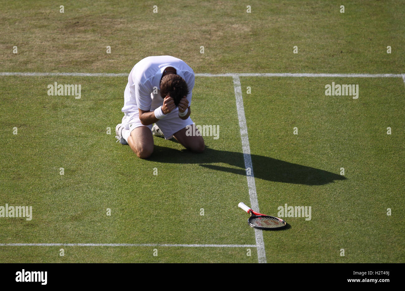 Nicolas Mahut, France, Wimbledon 2010 ITF, tournoi du Grand Chelem, Wimbledon, Angleterre, Royaume-Uni, Europe Banque D'Images Nicolas Mahut, France, Wimbledon 2010 ITF, tournoi du Grand Chelem, Wimbledon, Angleterre, Royaume-Uni, Europe Banque D'Images