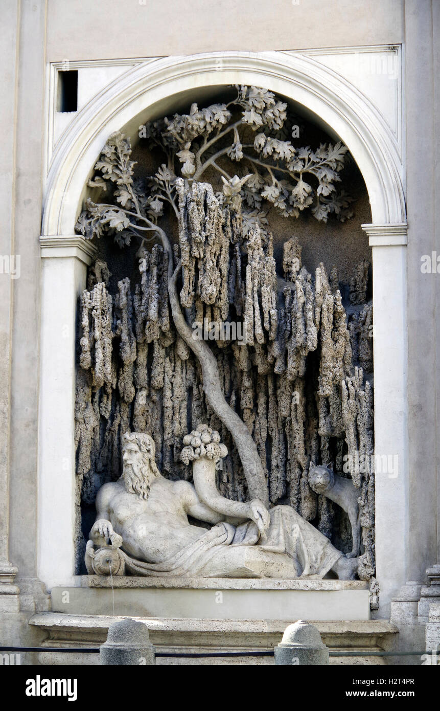 Rome, Italie, S. Carlo alle Quattro Fontane Banque D'Images