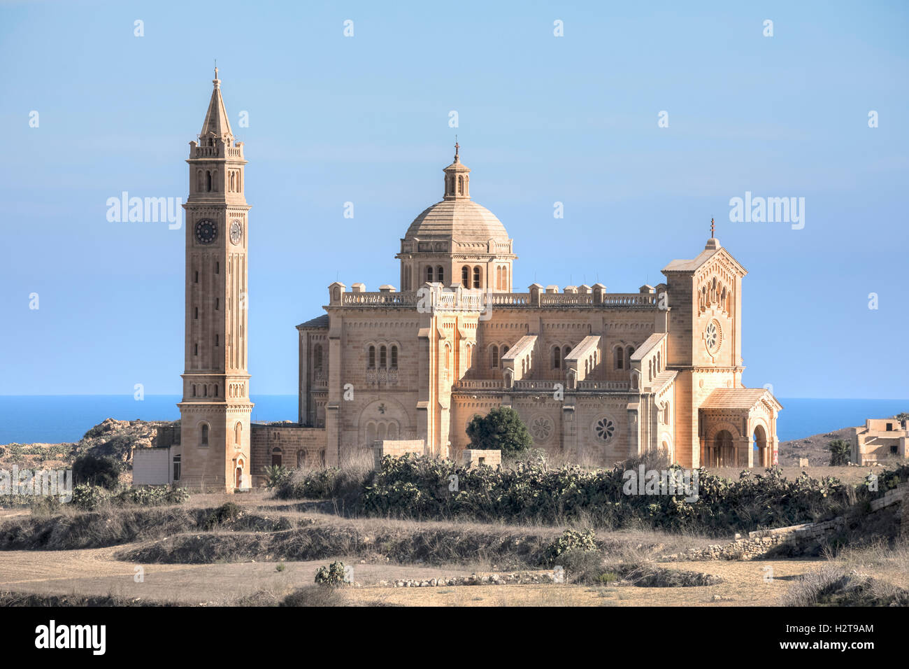 Basilique Ta Pinu, Gharb, Gozo, Malte Banque D'Images