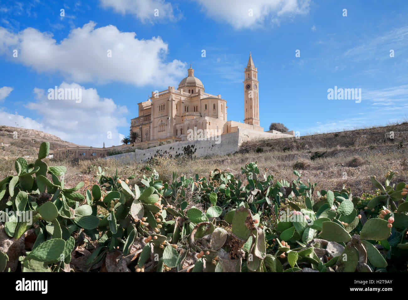 Basilique Ta Pinu, Gharb, Gozo, Malte Banque D'Images