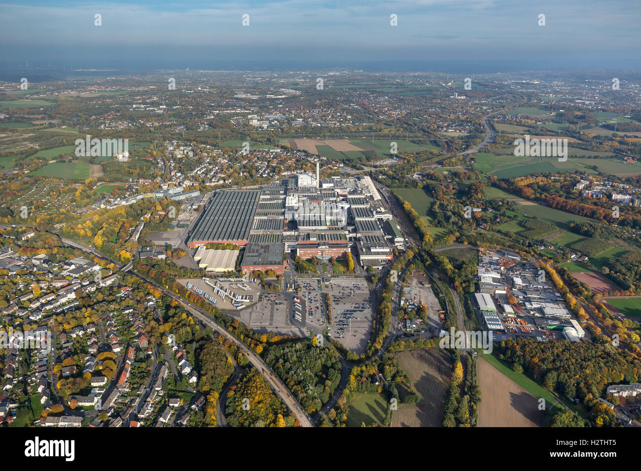 Photo aérienne, Travail 1 OPEL Adam Opel Bochum, travail de photo aérienne de Bochum, Bochum, Ruhr, Rhénanie du Nord-Westphalie, Banque D'Images