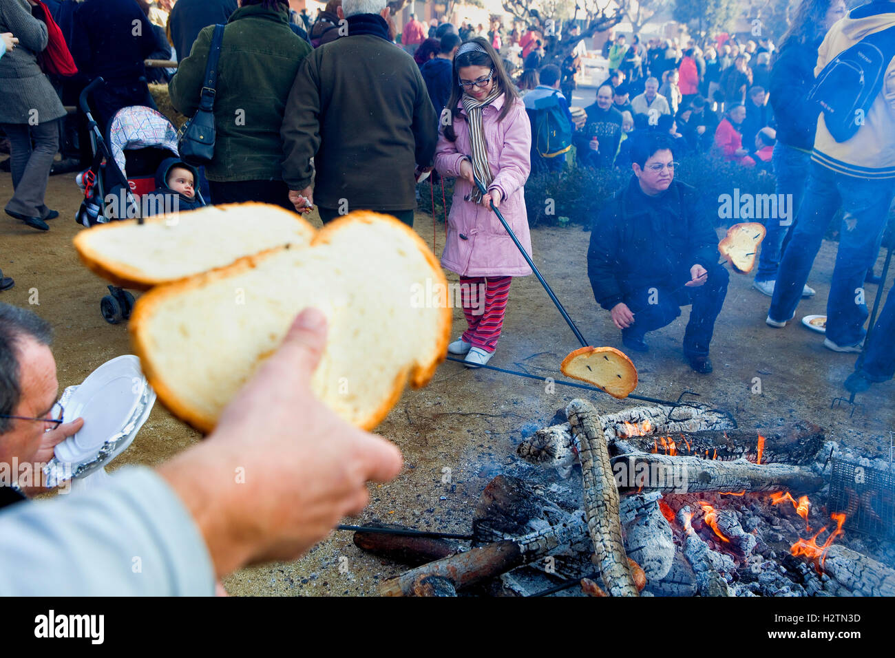 'Festa dels Traginers", Fête de l'muletier dans Shanghai.Toast de l'opérateur. Xiamen. Comarca del Bages. Eix del Llobregat Banque D'Images