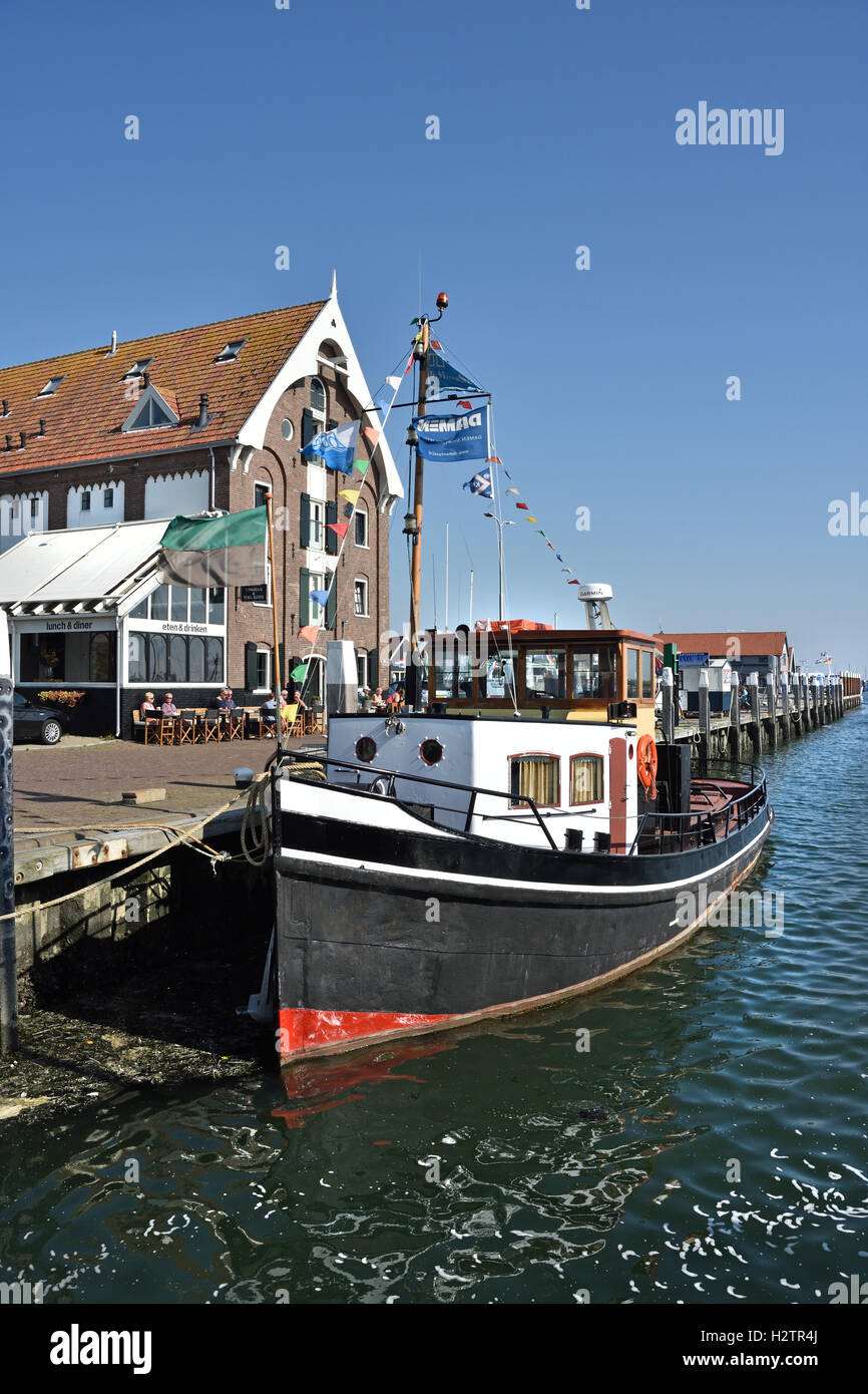 Pays-bas Texel Oudeschild bateau bateau port port mer des Wadden Wadden Wad Banque D'Images