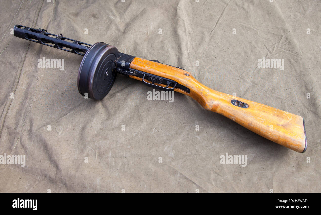 Russe (soviétique) pistoletmitrailleur Shpagin (PPSh) à partir de la Seconde Guerre mondiale