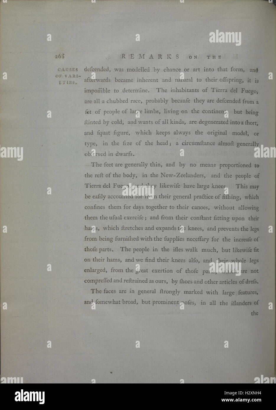 Les observations faites au cours d'un voyage autour du monde (dans le H.M.S. Résolution) sur la géographie physique, l'histoire naturelle et de philosophie éthique, notamment sur (page 268) BHL343 Banque D'Images