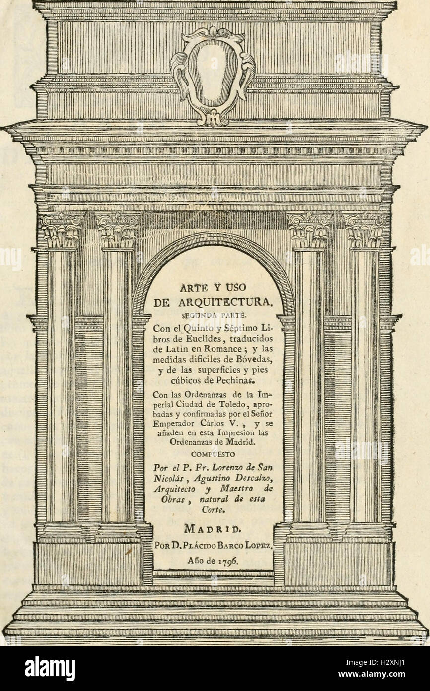 Arte y uso de arquitectura (1796) (1475920 Banque D'Images