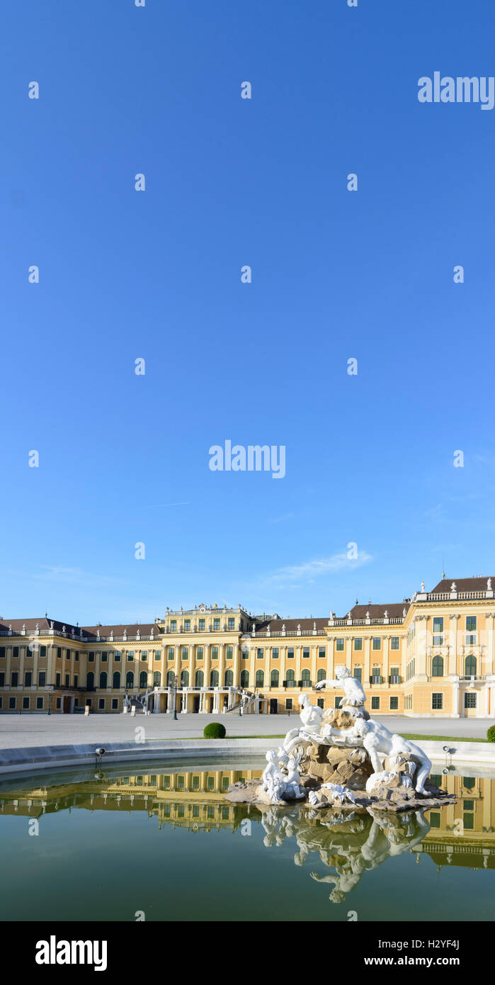 Wien, Vienne : palace château Schloss Schönbrunn, 13, Wien, Autriche. Banque D'Images