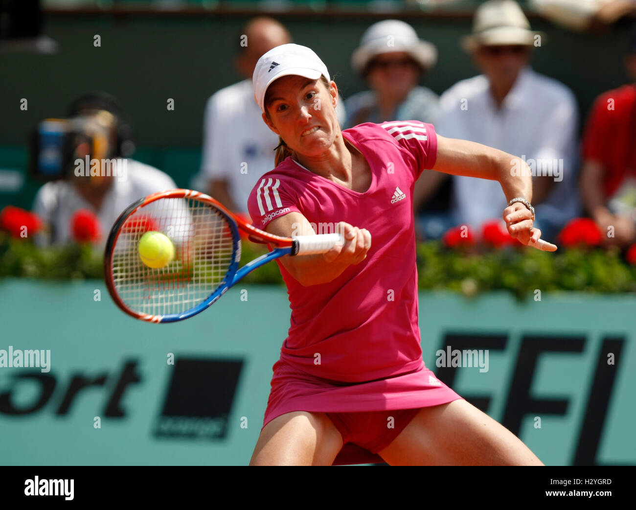 Justine Henin, la Belgique, l'Open de France 2010 de l'ITF, tournoi du Grand  Chelem, Roland Garros, Paris, France, Europe Photo Stock - Alamy