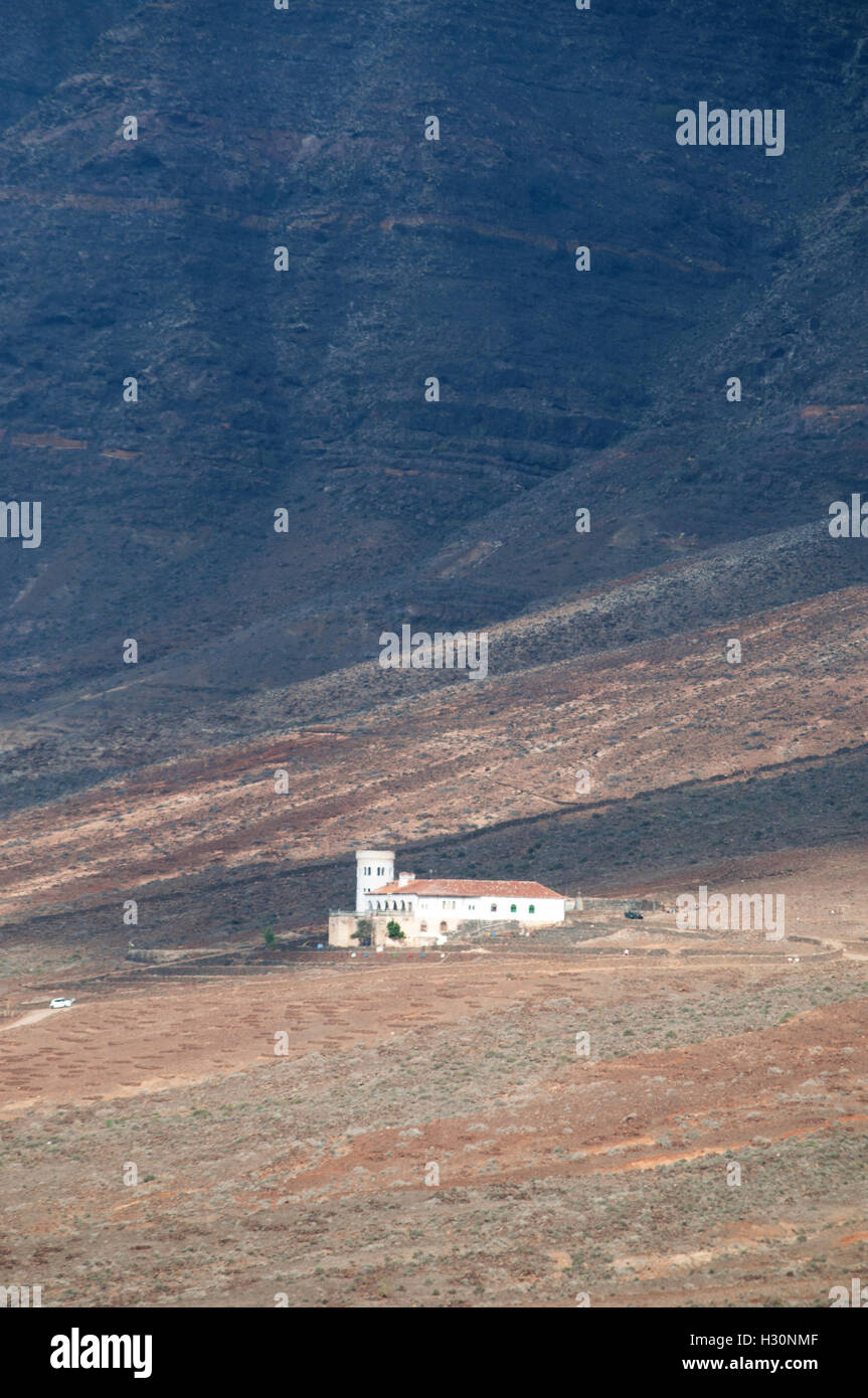 , Cofete Fuerteventura : vue de la Villa de l'hiver, réalisée par l'ingénieur allemand Gustav Hiver, célèbre pour les théories du complot impliquant des Nazis Banque D'Images
