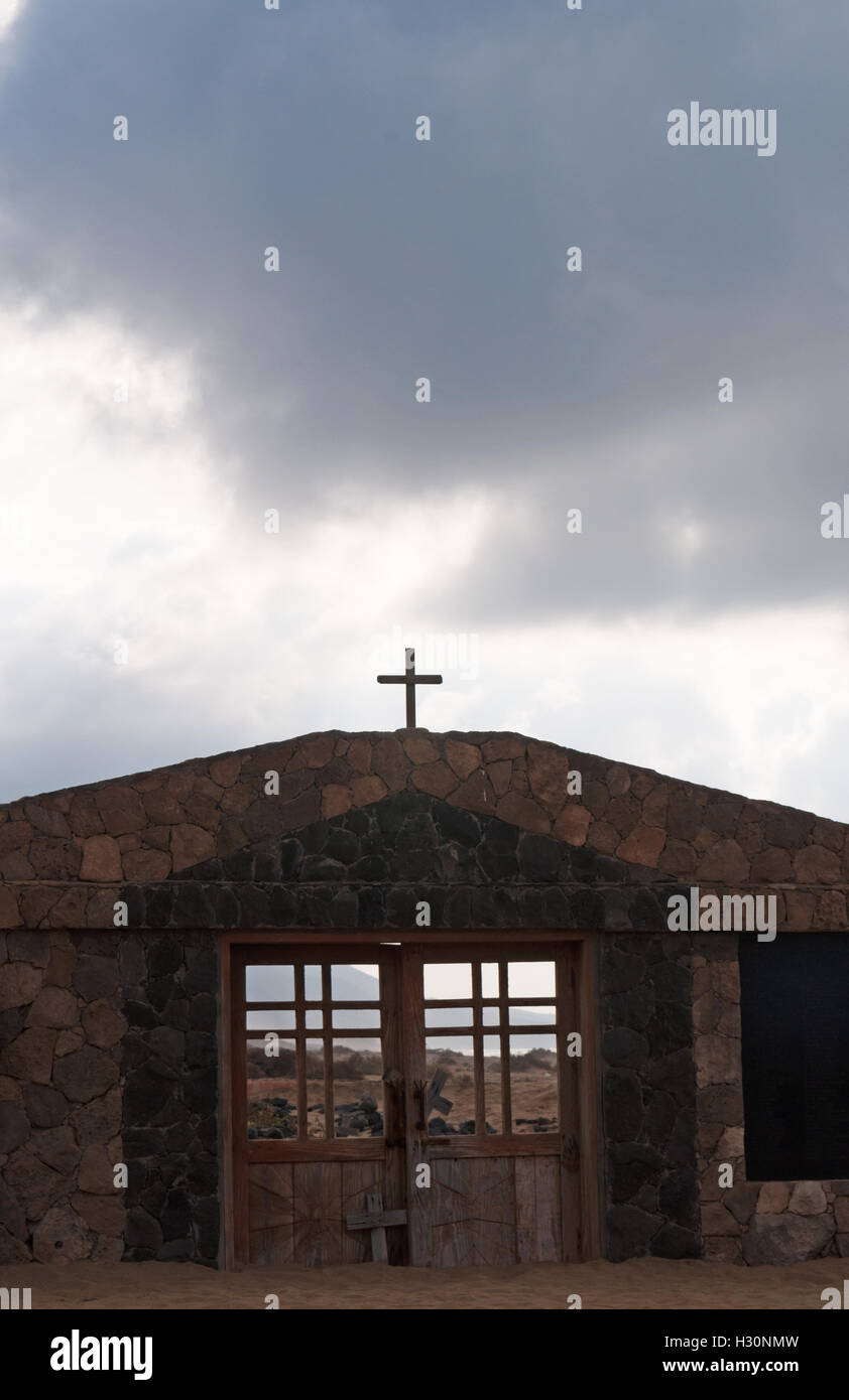 Fuerteventura Journée Nuageuse Et La Porte Du Cimetière