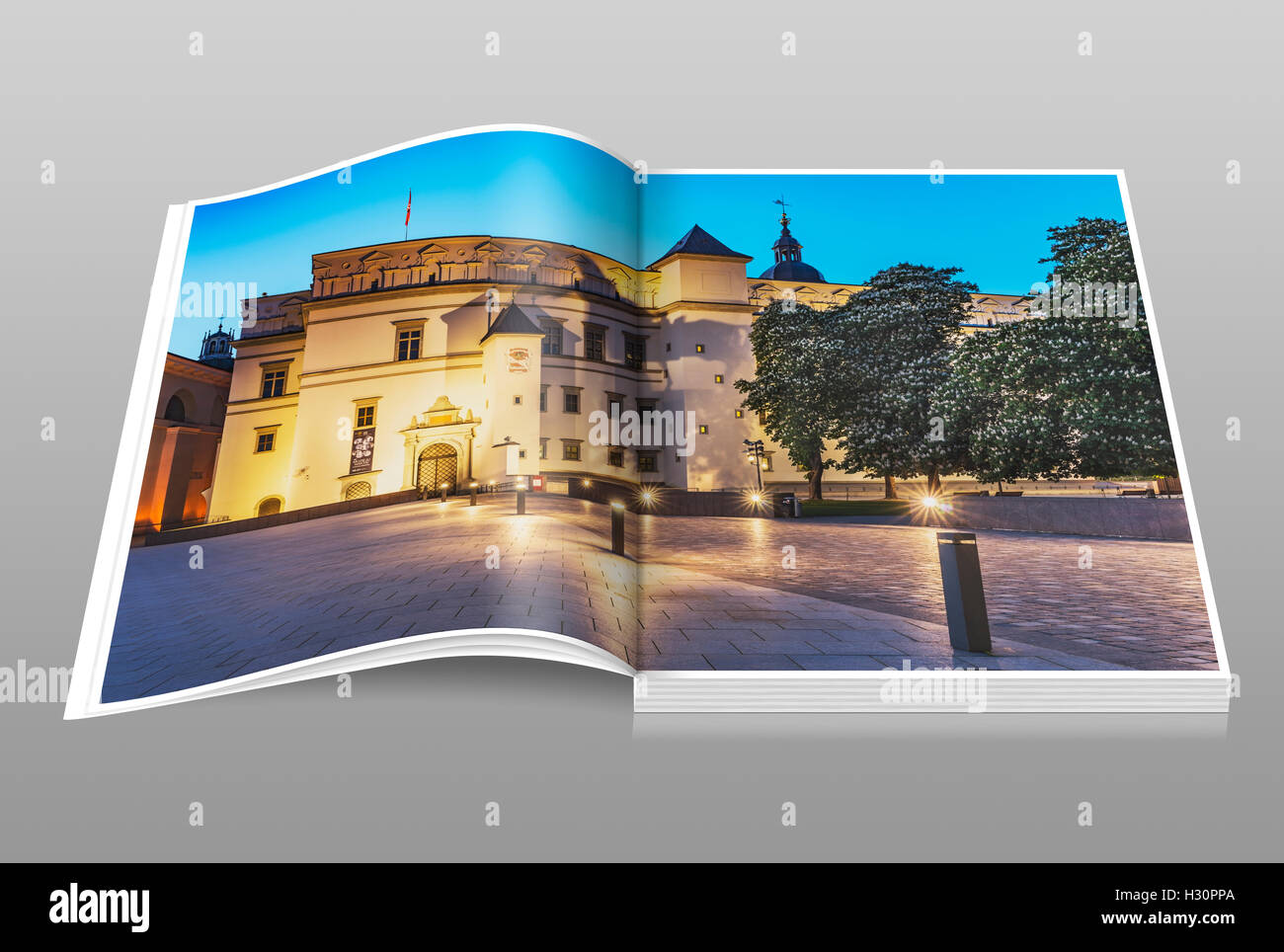 Le palais des Grands Ducs de Lituanie est situé dans la vieille ville de Vilnius, Lituanie, Pays Baltes, Europe Banque D'Images