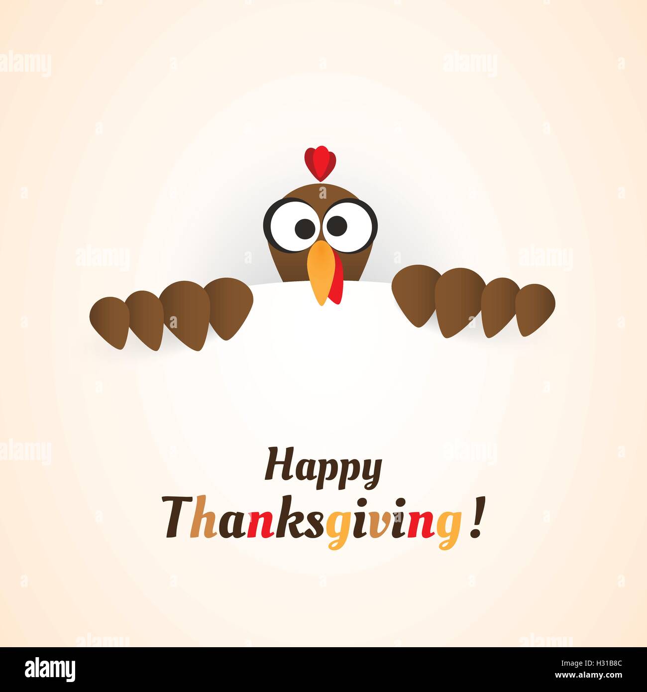 Joyeux Thanksgiving Conception de cartes Illustration de Vecteur