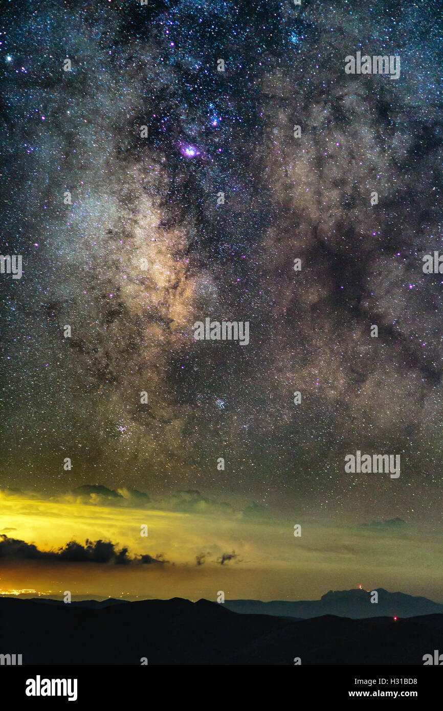 Voie Lactée Notre Galaxie Sur Le Ciel étoilé De L