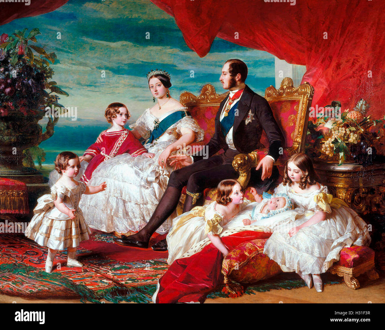 Famille de la reine Victoria, 1846. Franz Xaver Winterhalter Banque D'Images