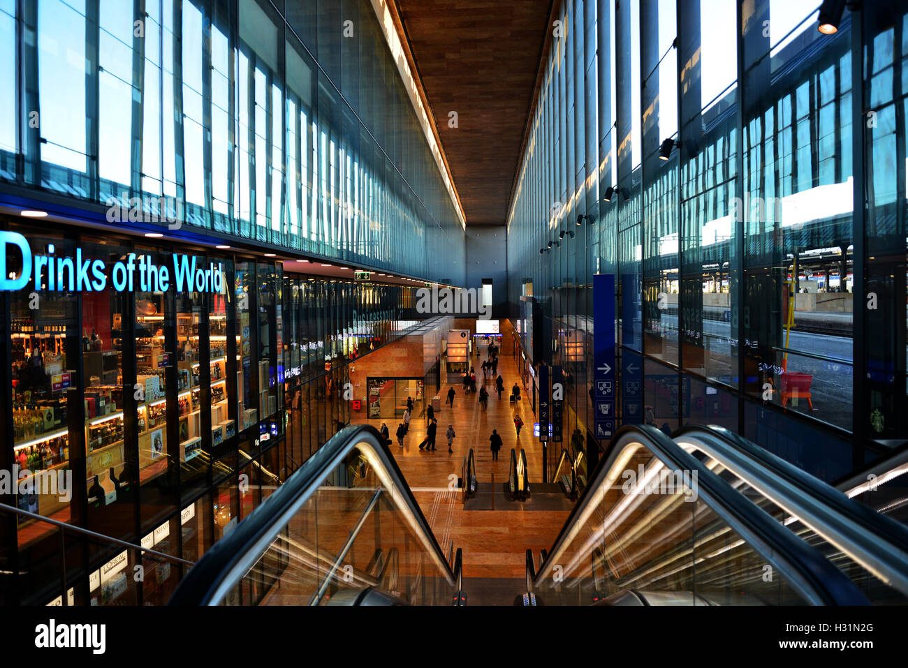 Genève - La gare de Cornavin Banque D'Images