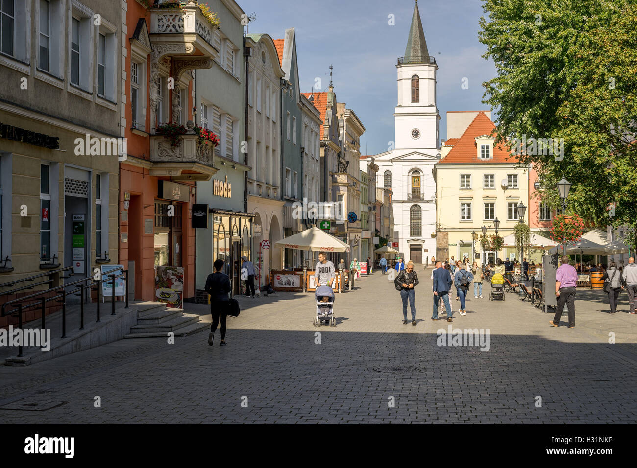 Zielona Gora Vieux Marché La ville de vin polonais Grunberg Banque D'Images