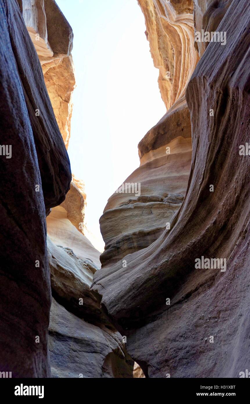 Red Canyon au nord d'Eilat, Israël Banque D'Images