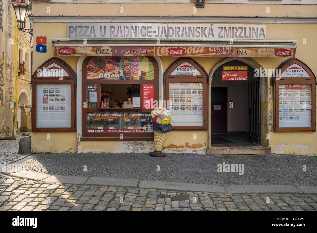 Vieux Bourg de Liberec en République tchèque Reichenberg Banque D'Images