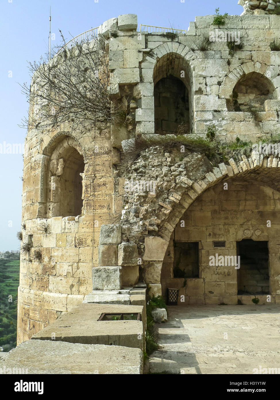 Château de Krak des Chevaliers, Quala'a tal-Husn, Syrie 2008 Banque D'Images