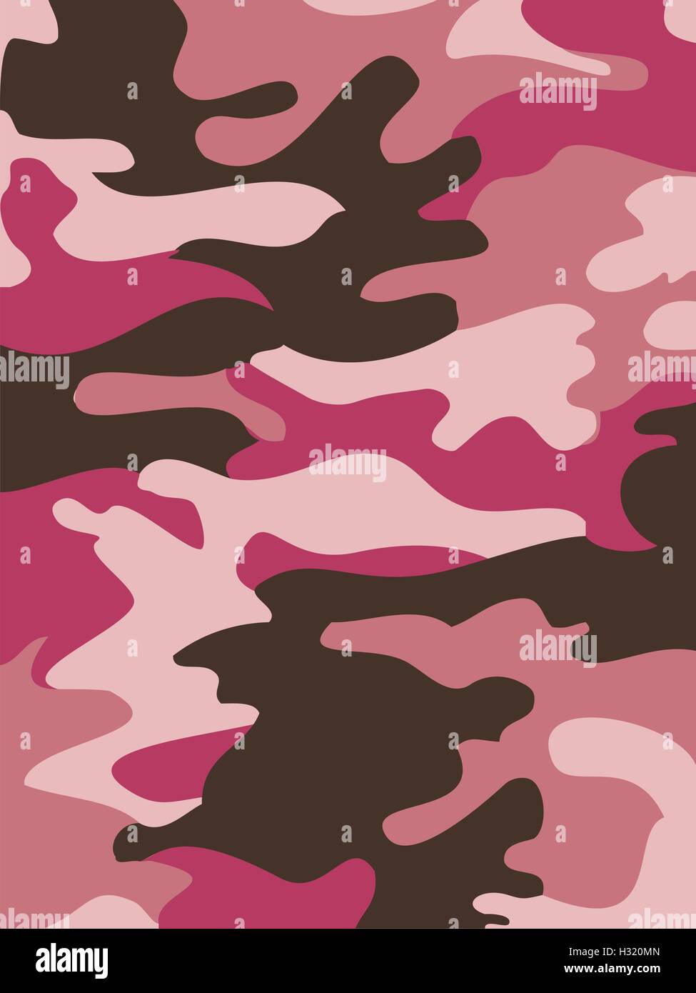 Camouflage background seamless vector illustration. Classic style vêtements camo masquage répéter l'impression. Les couleurs rose Illustration de Vecteur