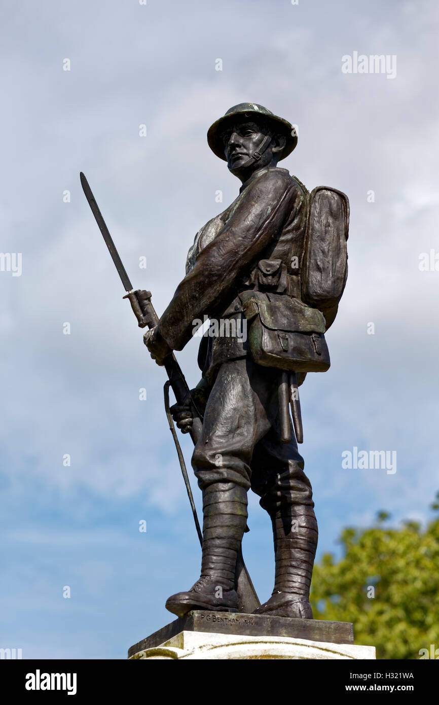 Trowbridge Town Park War Memorial, Wiltshire, Royaume-Uni. Banque D'Images