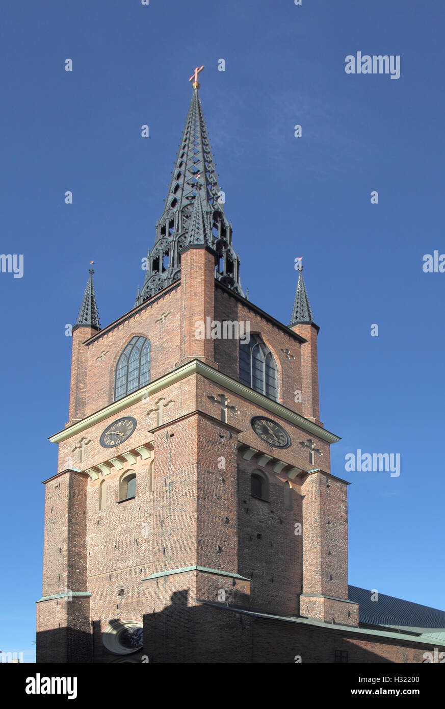 Riddarholms kyrkan-église sur riddarholms island Stockholm Banque D'Images
