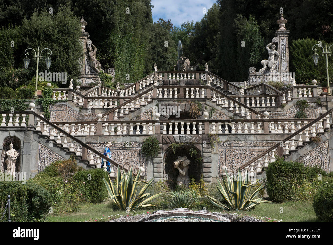 Italie Collodi en Toscane. Sept 2016 villa Garzoni et jardins à Collodi en Toscane, Italie Banque D'Images