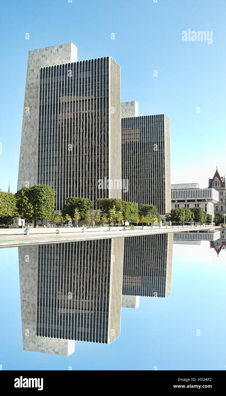 Les bâtiments de l'Agence, Albany, New York Banque D'Images