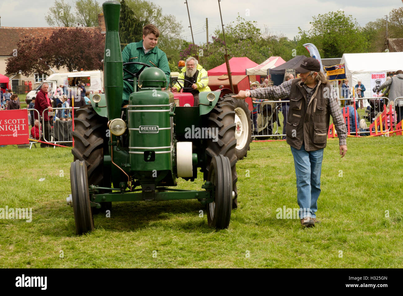 Field Marshall vintage tracteur à Hadleigh country show Banque D'Images