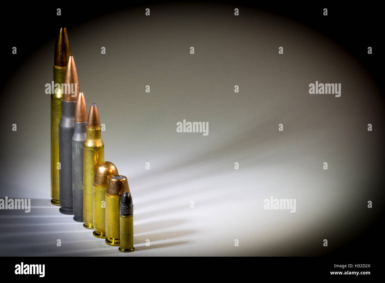 Dispositions diverses munitions Banque D'Images