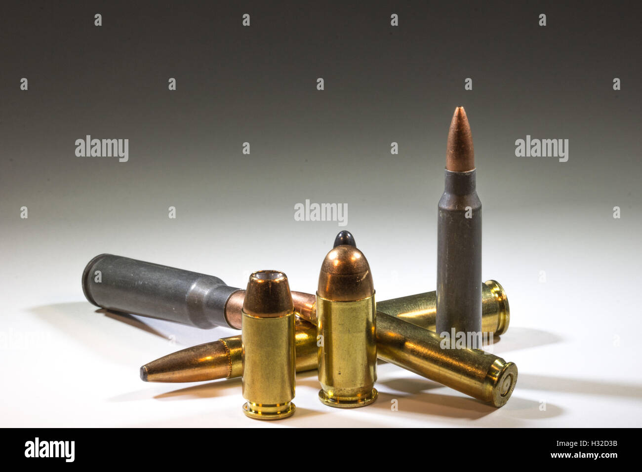 Dispositions diverses munitions Banque D'Images