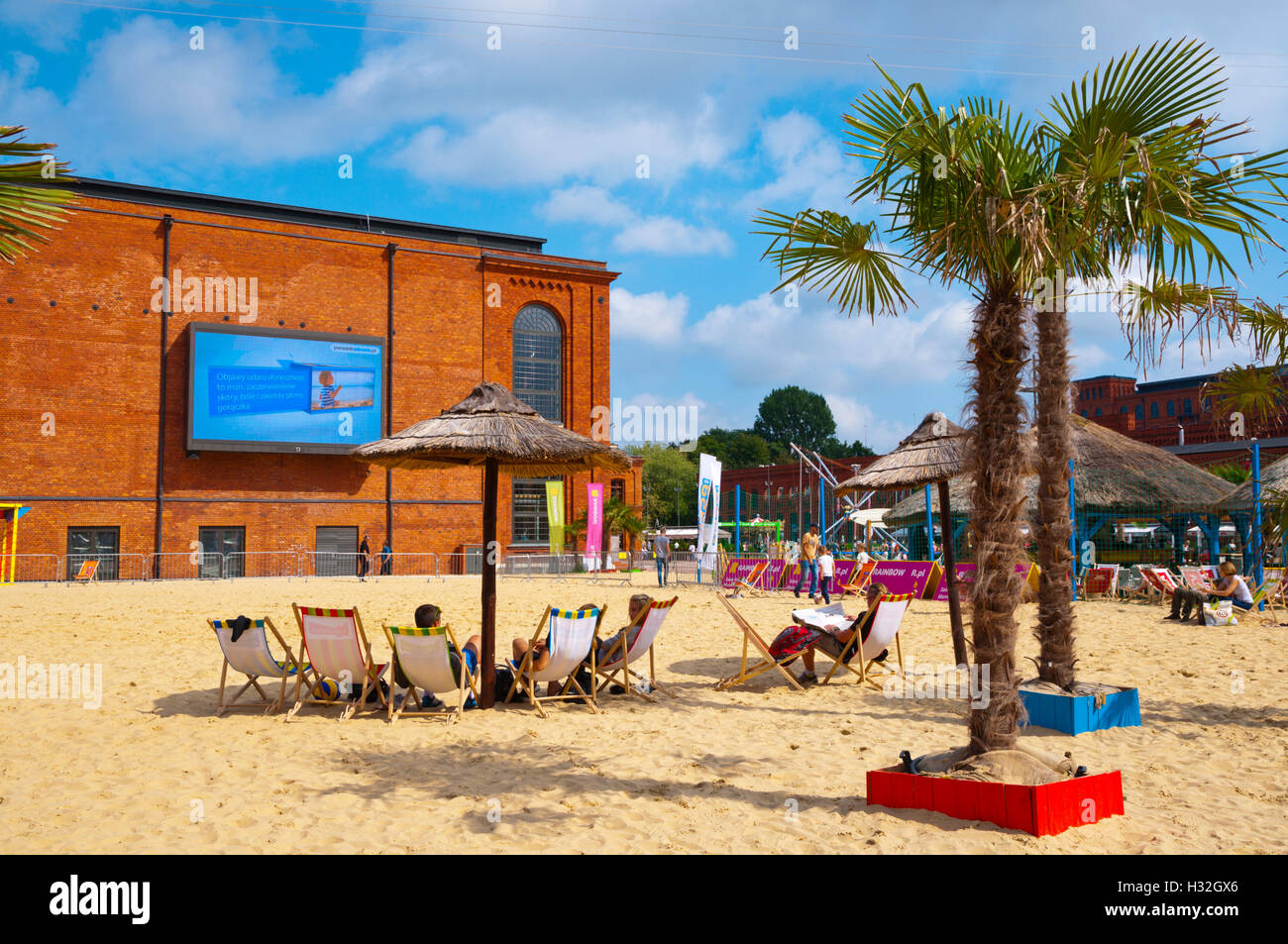 Manufaktura, centre de shopping et de divertissement, Lodz, Pologne centrale Banque D'Images