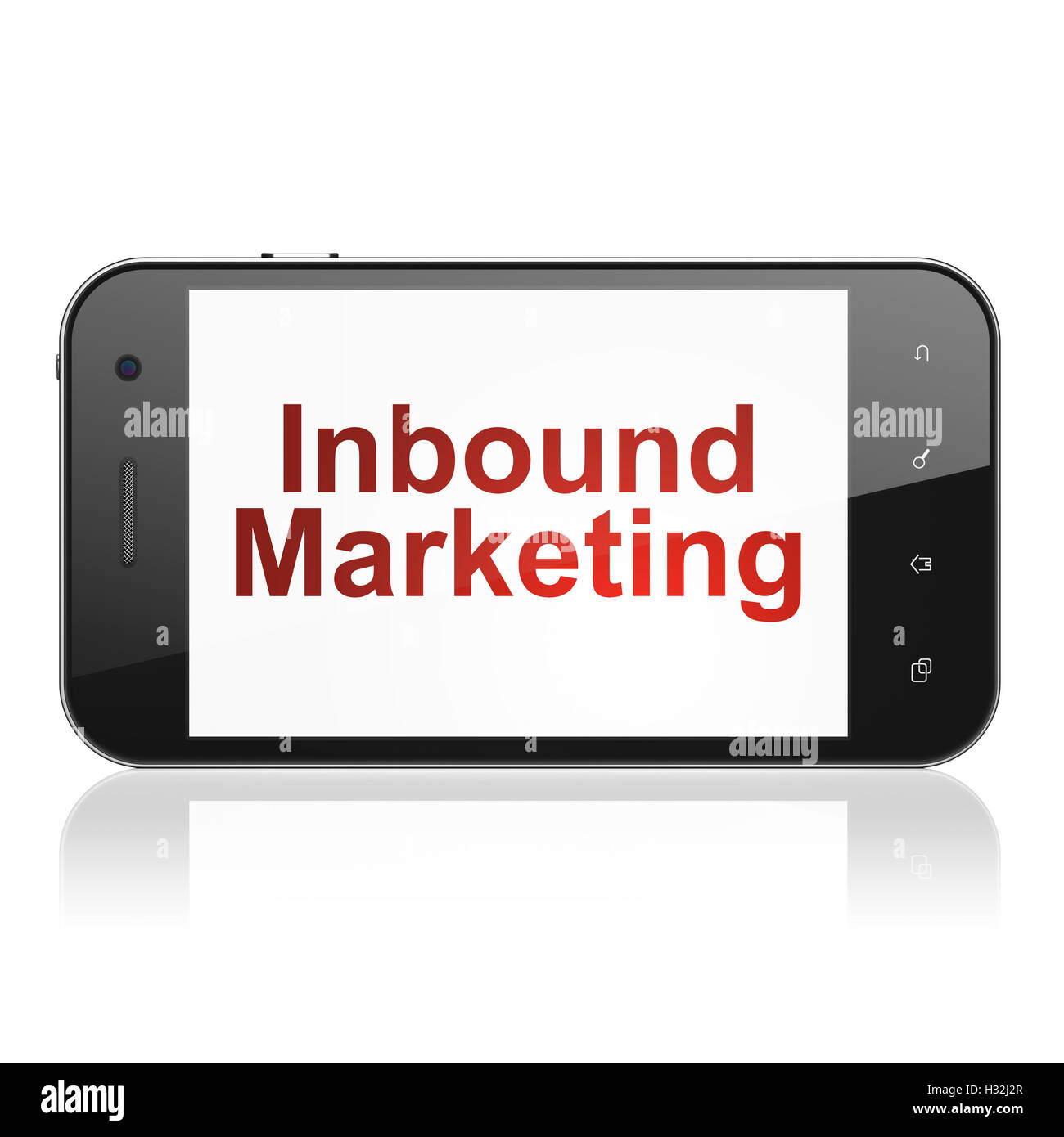 Finances concept : Inbound Marketing sur smartphone Banque D'Images
