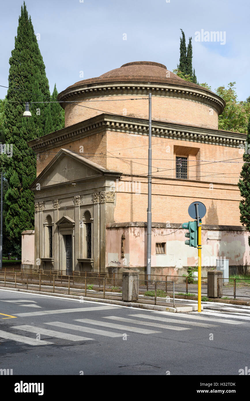 Rome. L'Italie. L'église de Sant'Andrea del Vignola en Via Flaminia, conçu par l'architecte Giacomo Barozzi da Vignola, 1553/1554. Banque D'Images