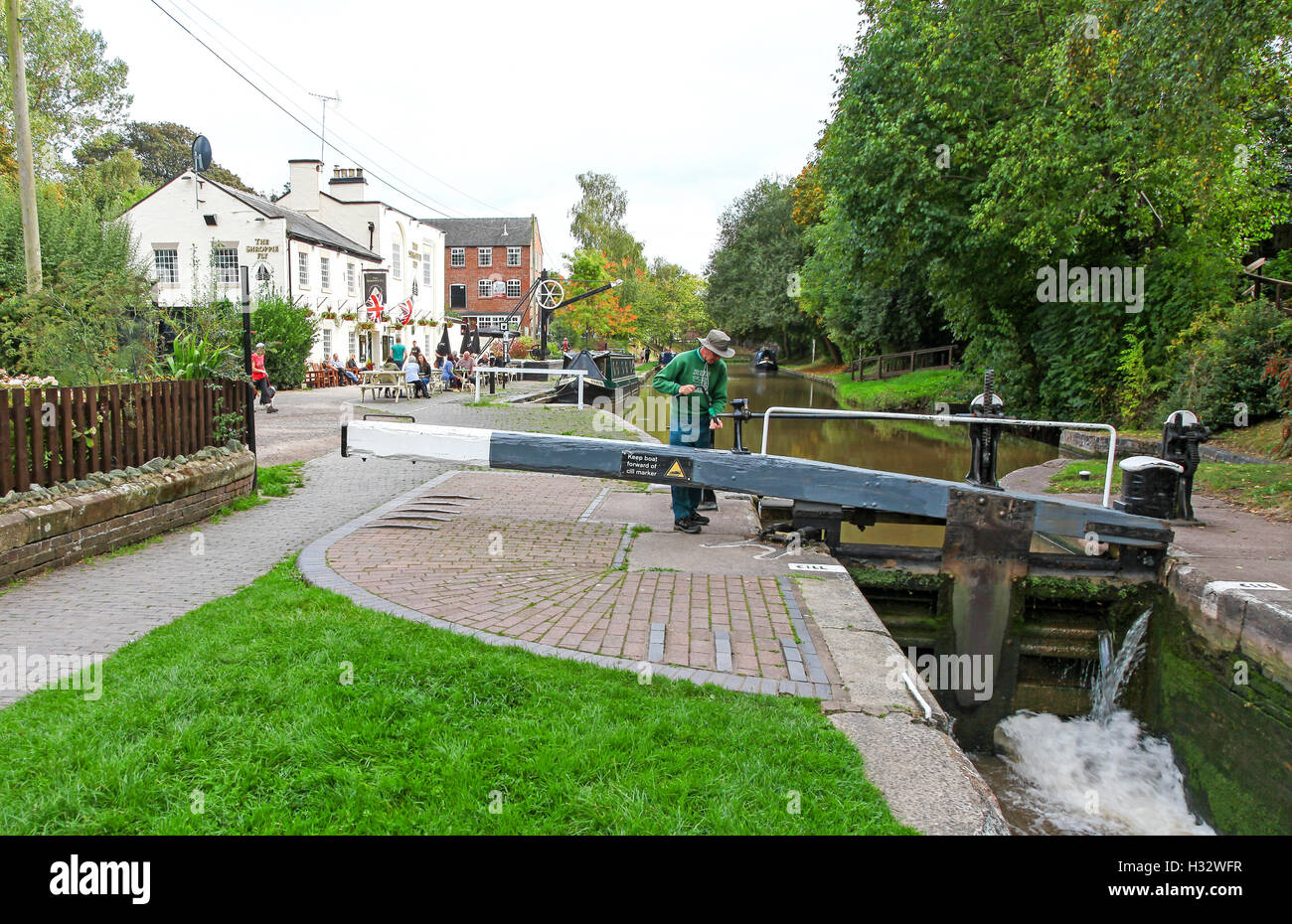 Le Shropshire Fly public house ou pub Audlem Cheshire England UK Banque D'Images