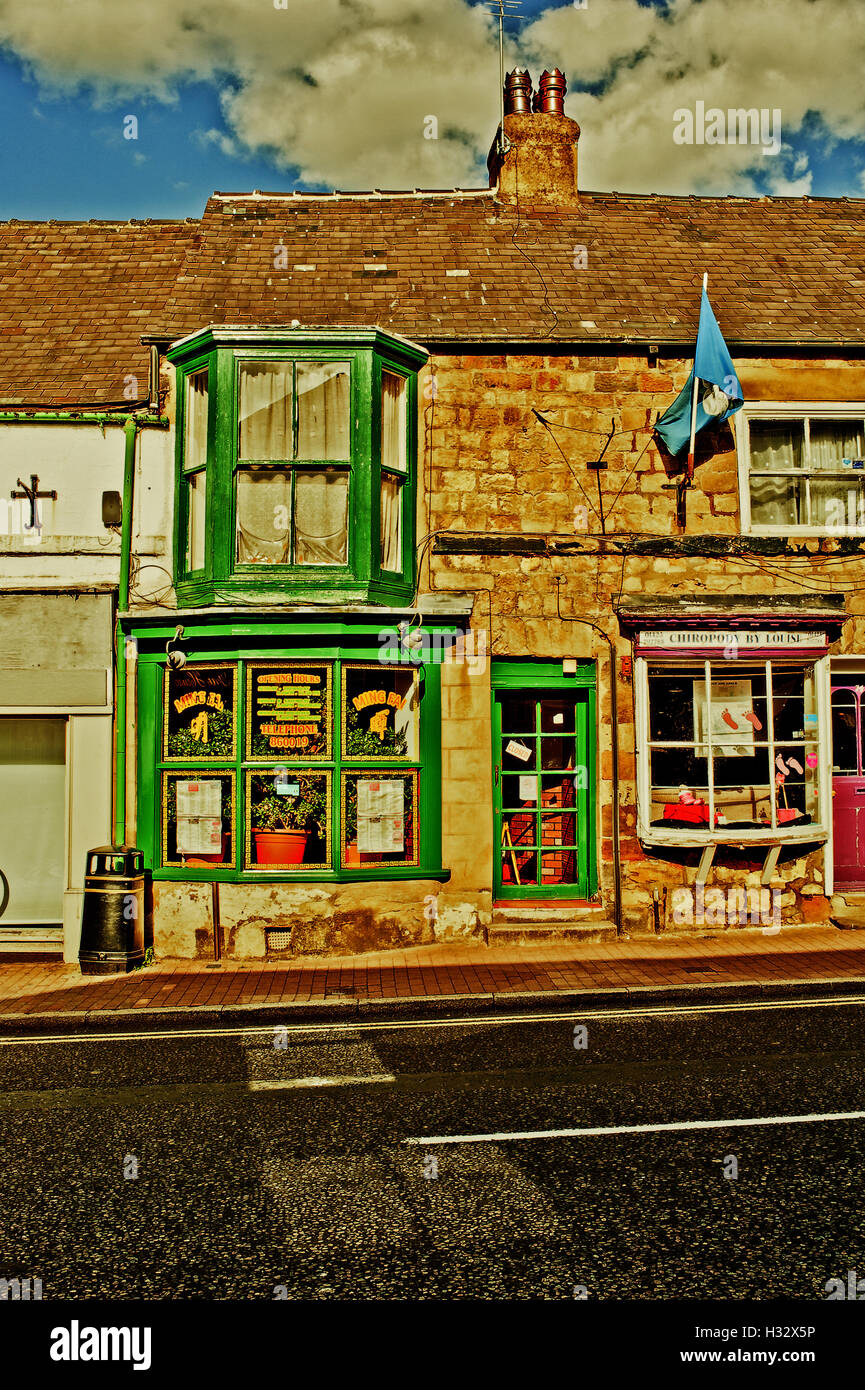 Chinois à emporter, High Street, Knaresborough Banque D'Images